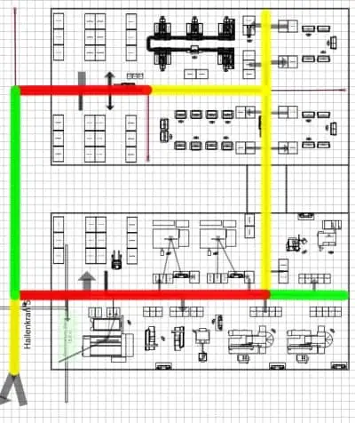 Materialflussoptimierung in der Software visTABLE