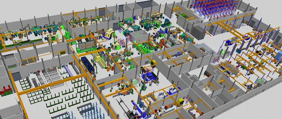 3D factory model in visTABLE by Staufen AG