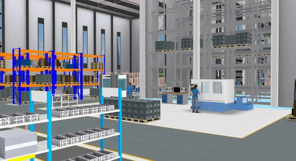 Example 3D layout from the visTABLE®touch software