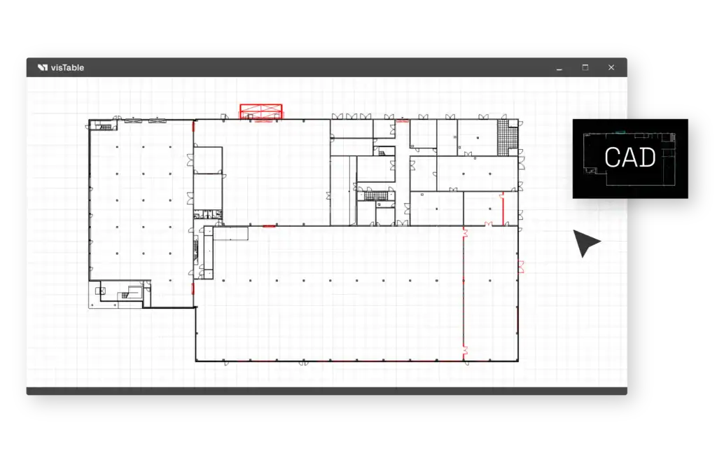 Grundriss CAD-Import aus DWG, DXF und IFC