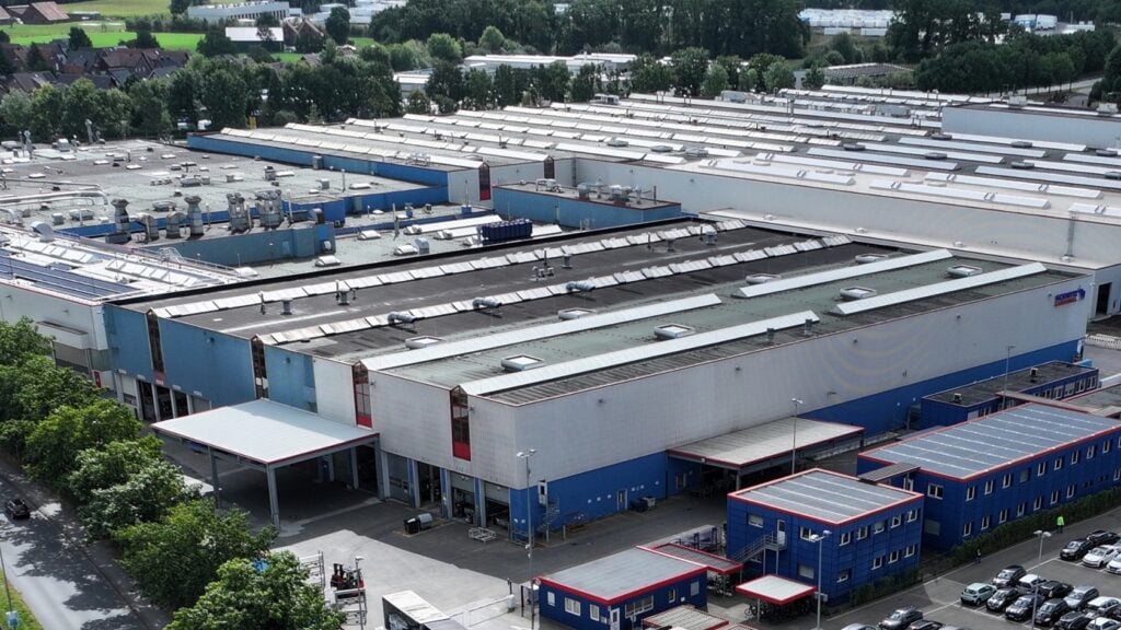 Aerial view of the Schmitz Cargobull plant in Vreden