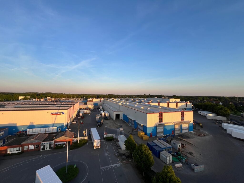 Luftaufnahme des Schmitz-Cargobull-Werks in Vreden