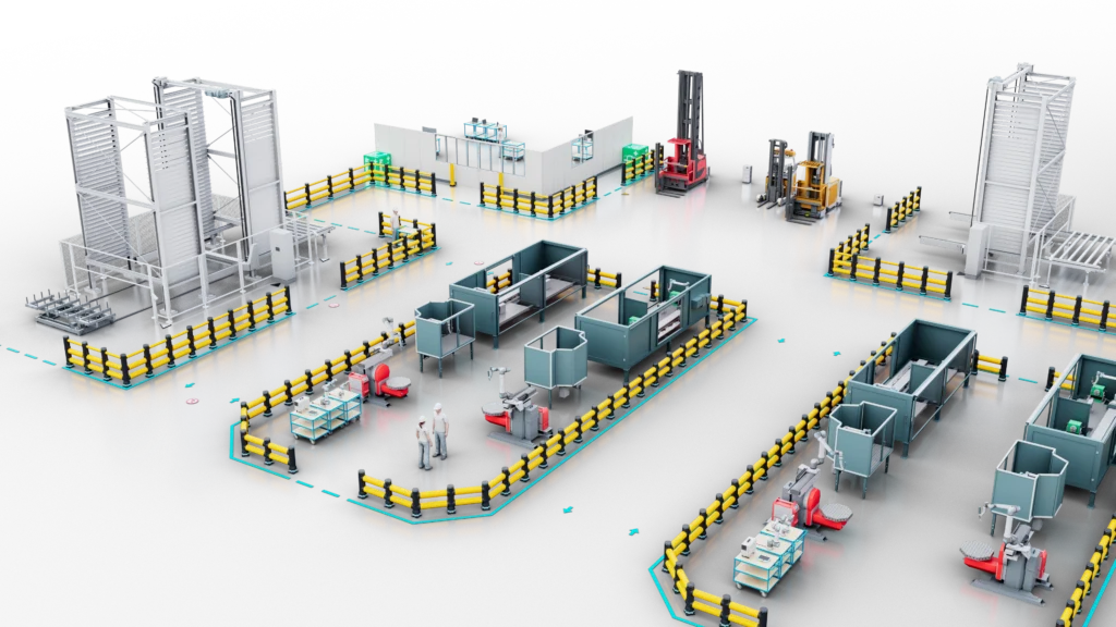 3D Layout mit a safe Modellen