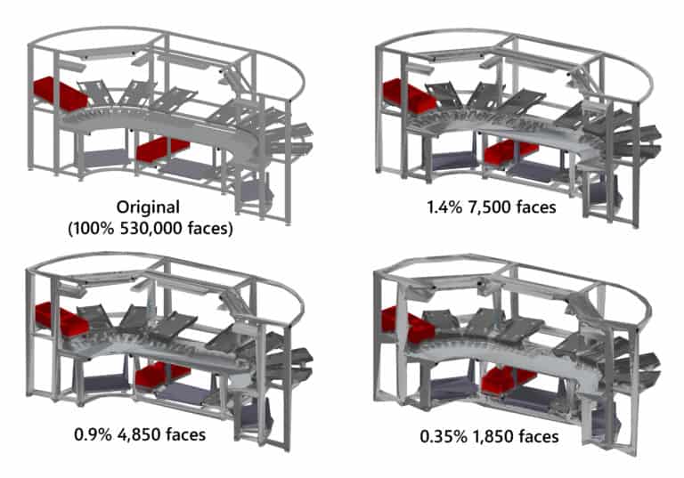 Automatic simplification of 3D models for layout planning visTABLE®