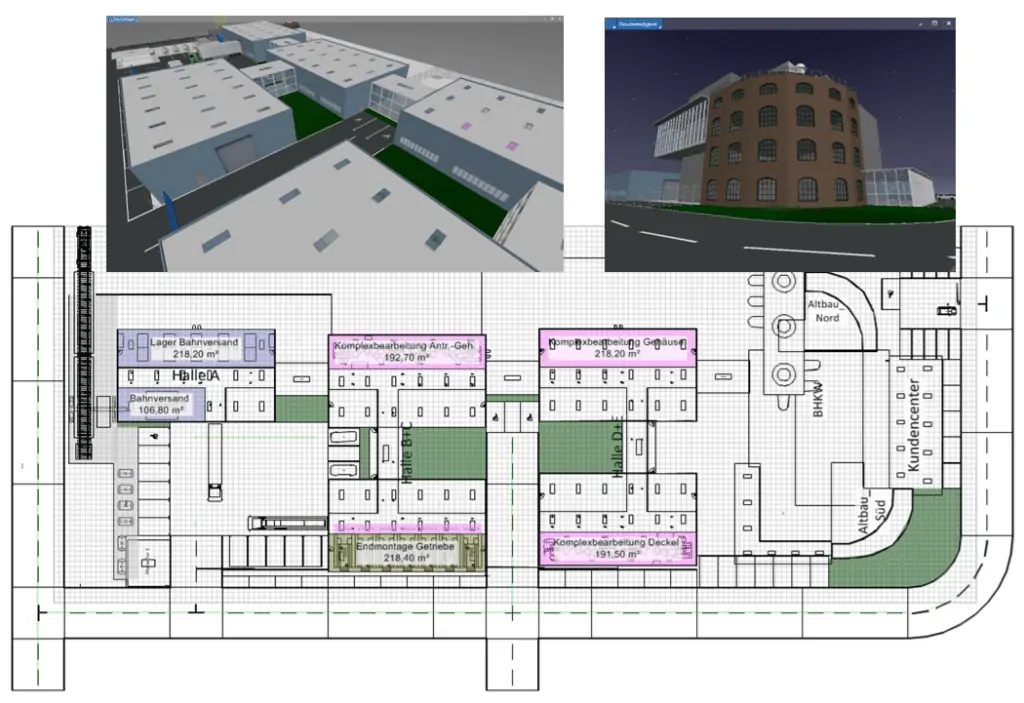 A digital model of the factory creates the basis for standards in factory layout.