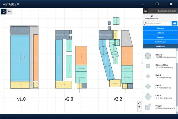 Fabrikplanungssoftware ermöglicht schnelle Planung von Varianten mit Hilfe von Blocklayouts