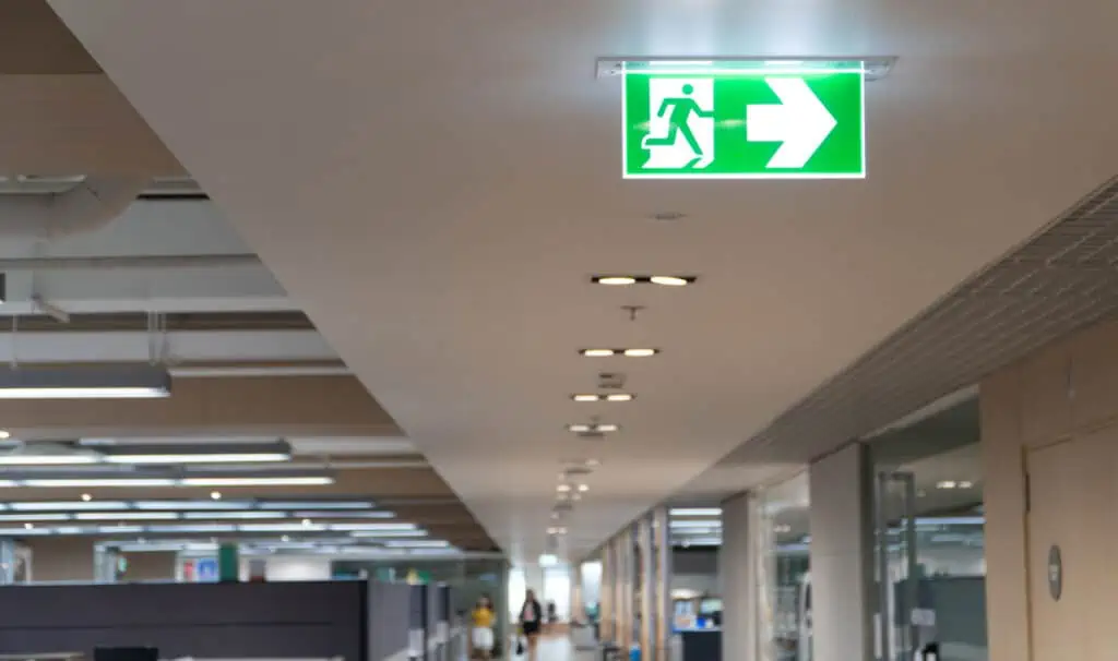 Marking of escape routes