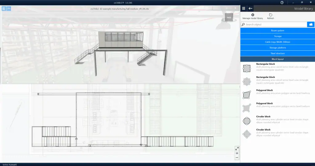 visTABLE® model: steel construction concept