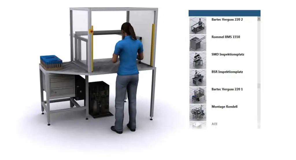 3D-Modellbibliothek für Montageplanung in visTABLE bei Endress+Hauser