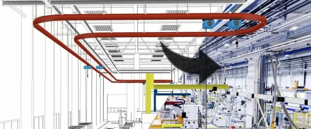 planning and realization of an overhead shop crane in a factory