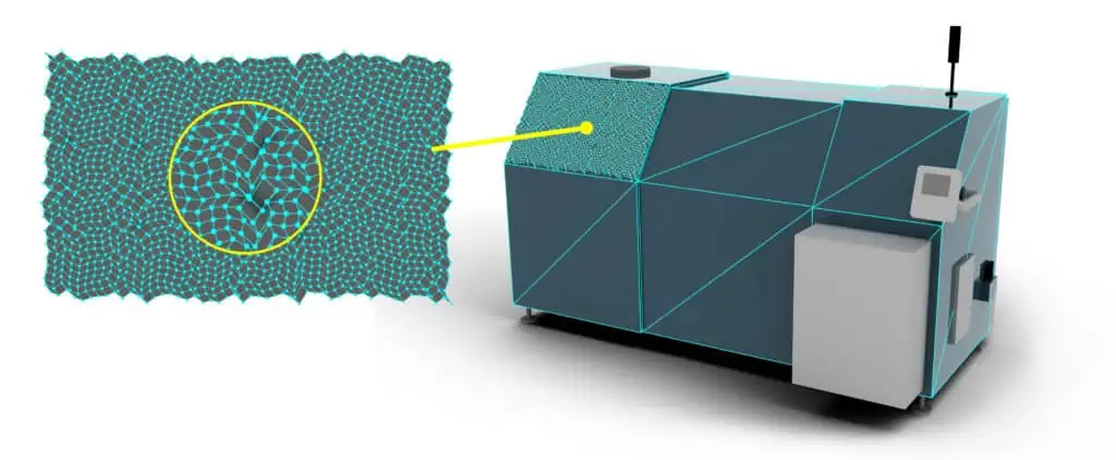 Illustration of the complexity and inaccuracy of scan data