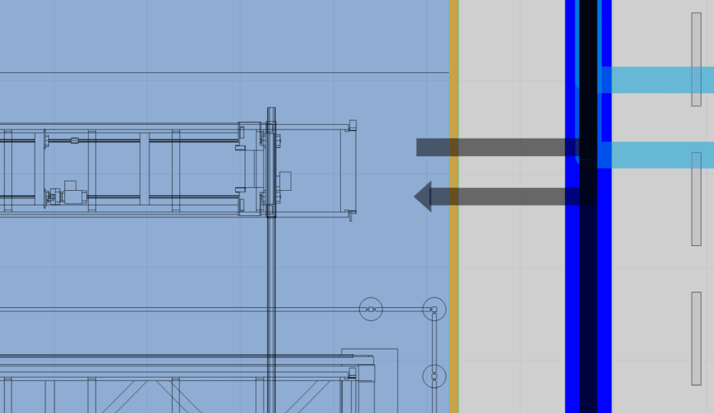 Materialflussanbindung an ein STOPA Langgutlager in visTABLE®