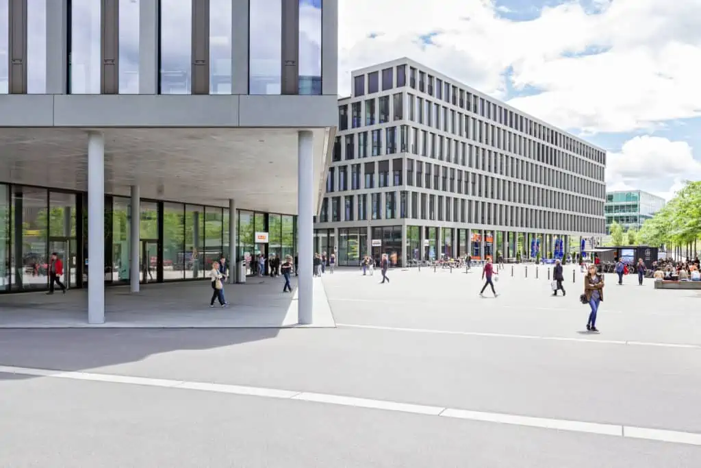 View of the Brugg-Windisch campus of the University of Applied Sciences Northwestern Switzerland FHNW