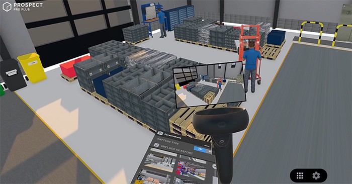 fotograph of storage area for automatic report function in VR